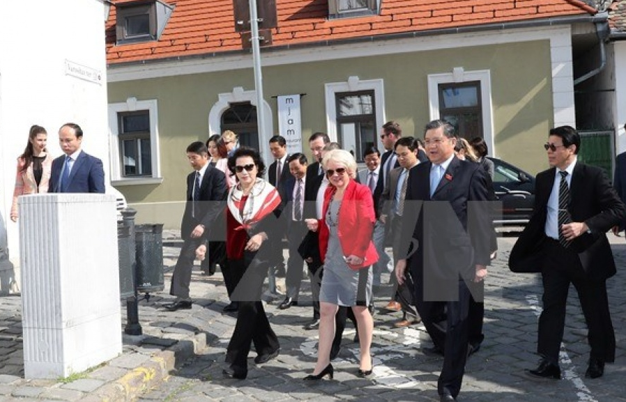 Chủ tịch Quốc hội làm việc tại thành phố Szentendre, Hungary