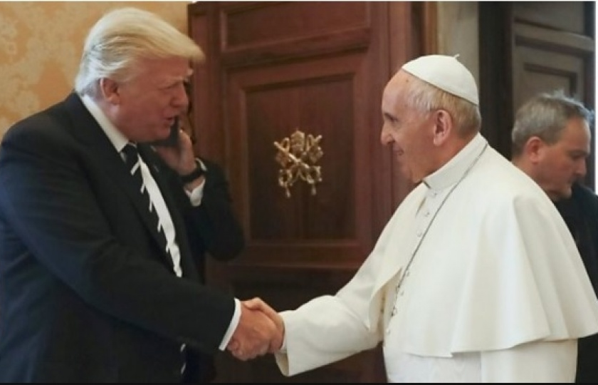 Giáo hoàng Francis kêu gọi Tổng thống Mỹ giúp kiến tạo hòa bình trên thế giới