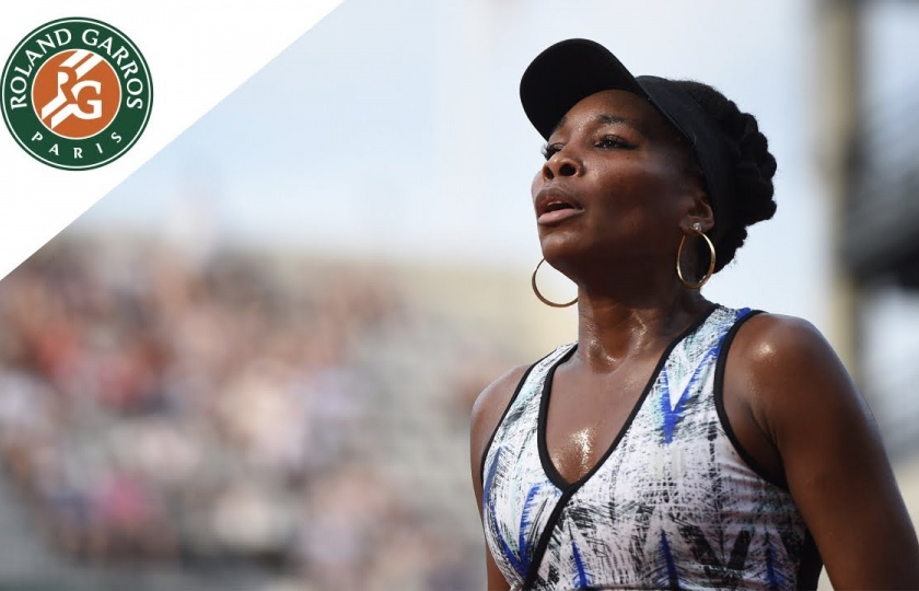 Roland Garros 2017: Venus Williams lập kỉ lục ấn tượng
