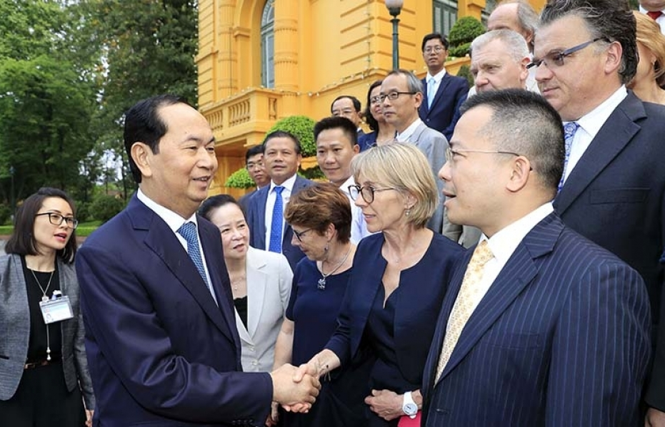 Chủ tịch nước Trần Đại Quang gặp mặt thân mật các nhà khoa học