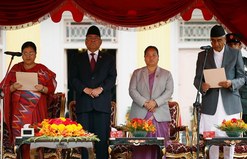 Tân Thủ tướng Nepal tuyên thệ nhậm chức