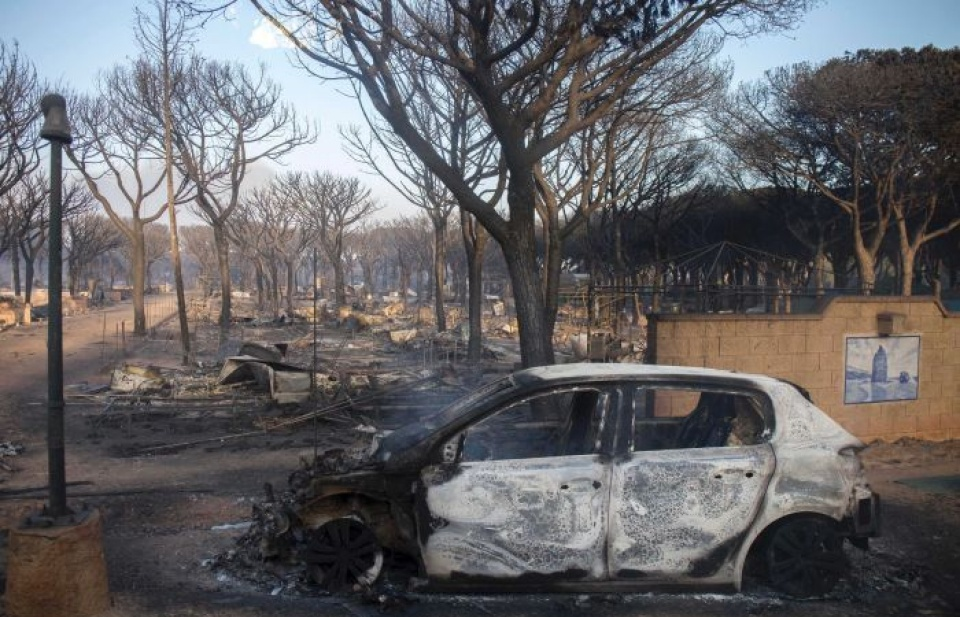 Cháy lớn tại khu bảo tồn tự nhiên của Tây Ban Nha