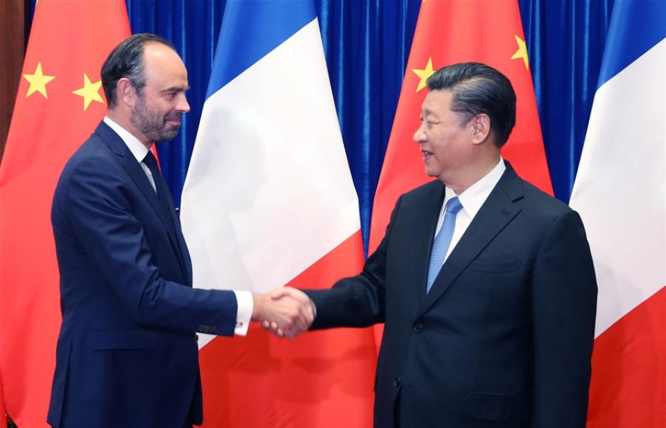 Trung Quốc, Pháp cam kết đối phó chính sách “Nước Mỹ trước tiên”