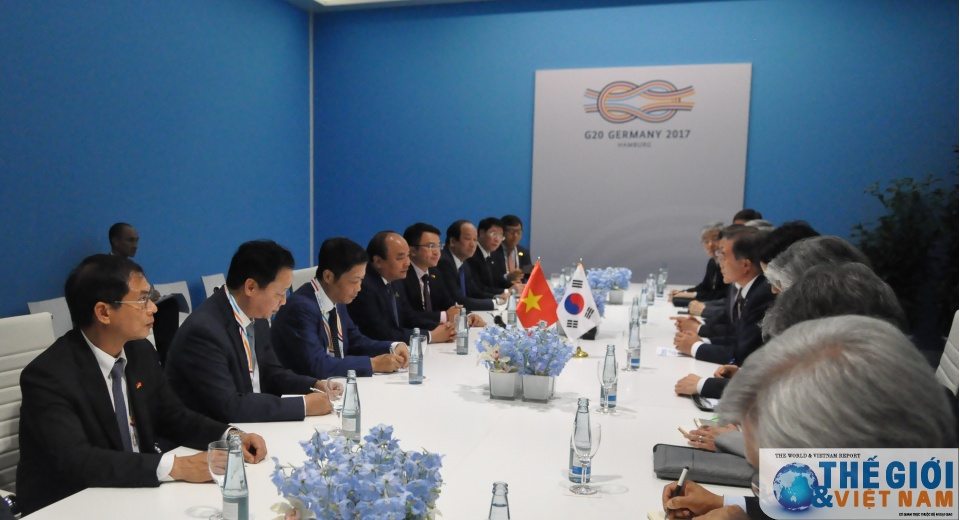 Thủ tướng Nguyễn Xuân Phúc gặp Tổng thống Hàn Quốc và Thủ tướng Australia bên lề G20
