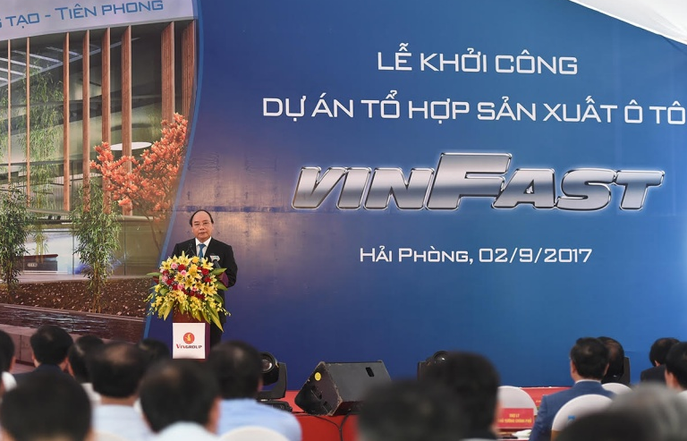 Thủ tướng dự lễ khởi công Dự án Tổ hợp sản xuất ô tô VINFAST