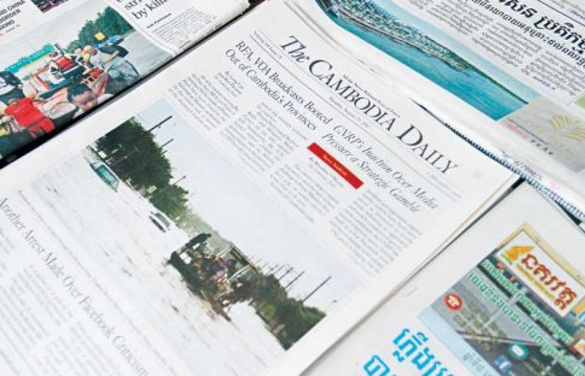 Campuchia: Tờ "The Cambodia Daily" tuyên bố dừng xuất bản