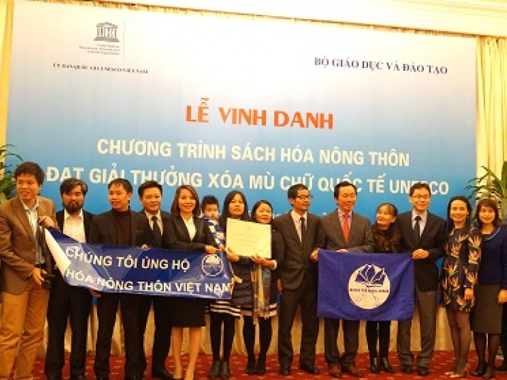 Vinh danh sáng kiến xóa mù chữ của Việt Nam được giải thưởng của UNESCO