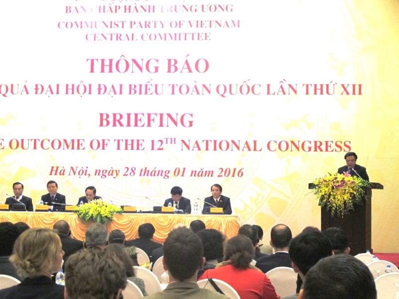 Thông báo kết quả Đại hội XII với Đoàn ngoại giao tại Việt Nam