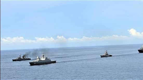 Indian Navy ships in the Andaman Sea. (Representational image/ANI)