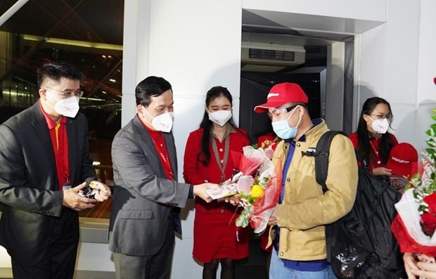 Vietjet welcomes first international flight in 2022