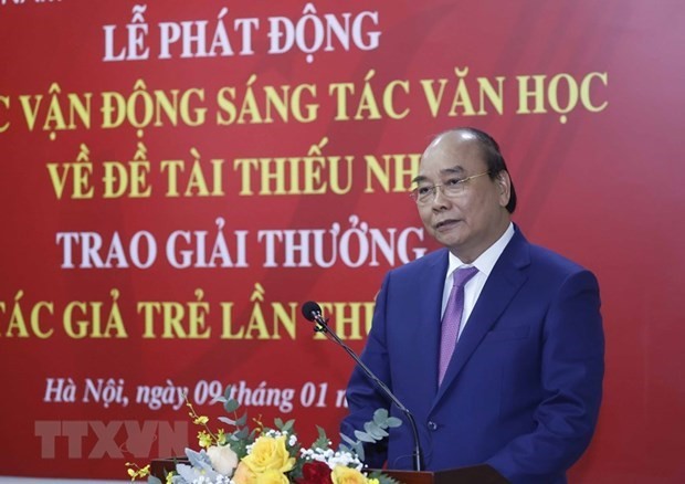 President calls for more literary works for children