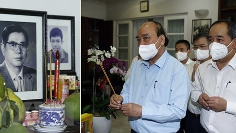 President offers incense to late Party, State leaders