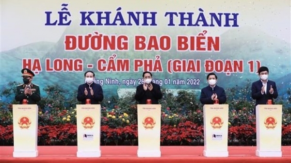 PM attends inauguration of major transport projects in Quang Ninh