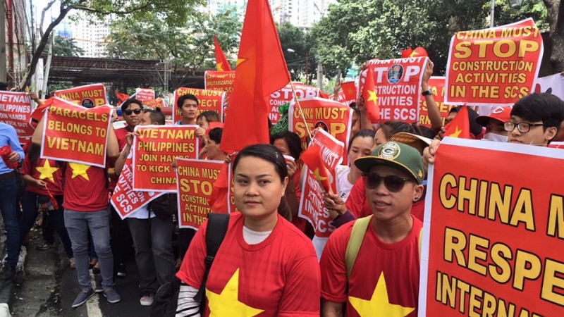 Sinh viên tại Philippines biểu tình phản đối Trung Quốc quân sự hoá Biển Đông