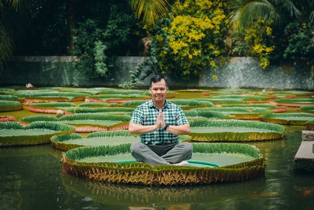 Sen khủng, sen vua, chùa phước kiển. (Nguồn: Dân trí)