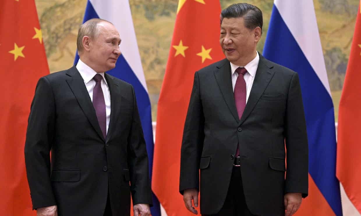 Tổng thống Nga Vladimir và Chủ tịch Trung Quốc Tập Cận Bình. (Nguồn: AP)