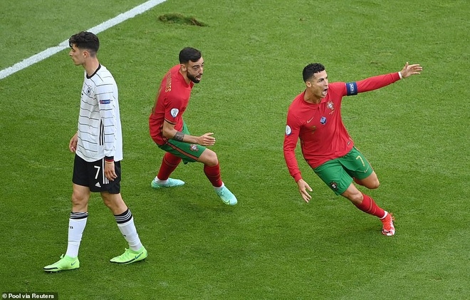 C.Ronaldo thi đấu khá tốt trong trận đấu với đội tuyển Đức.