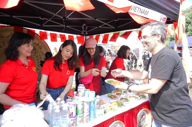 Vietnamese booth at the festival. (Photo: VNA)