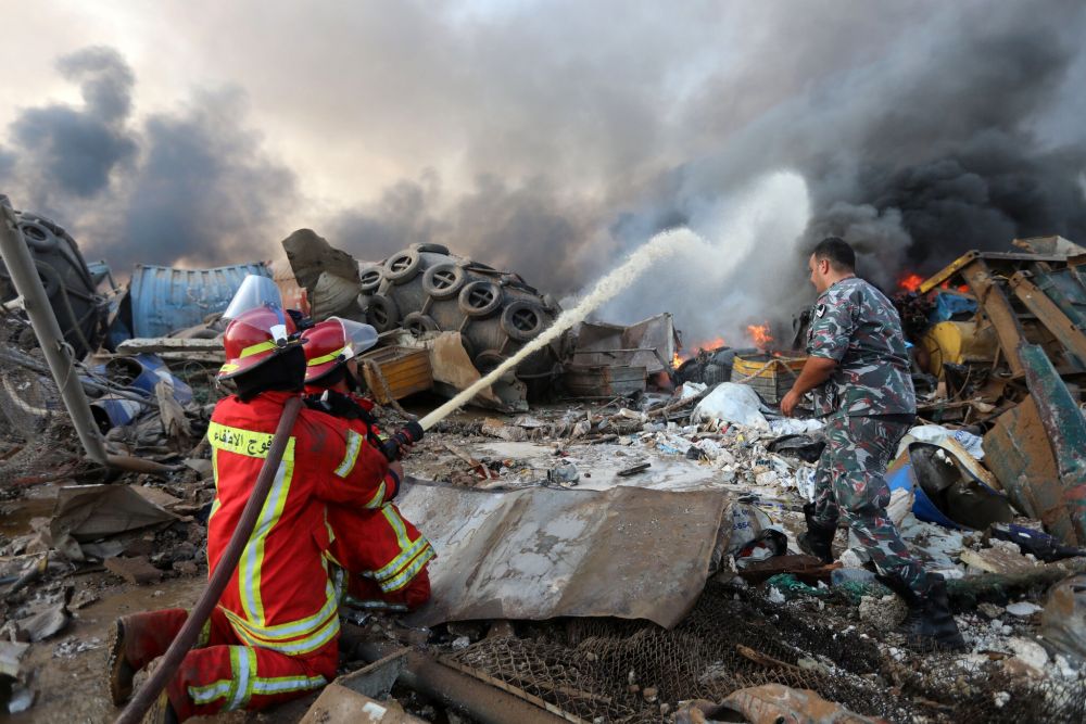 lebanon no lon bien thu do beirut thanh khu vuc tham hoa israel noi khong lien quan