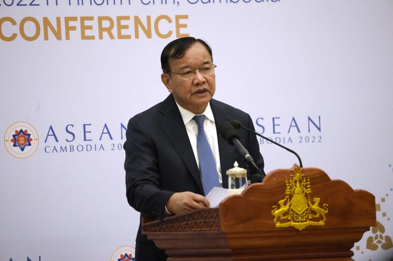 Phó Thủ tướng Campuchia: AMM-55 kết thúc thành công, thông qua gần 30 văn kiện hợp tác. (Nguồn: AP)