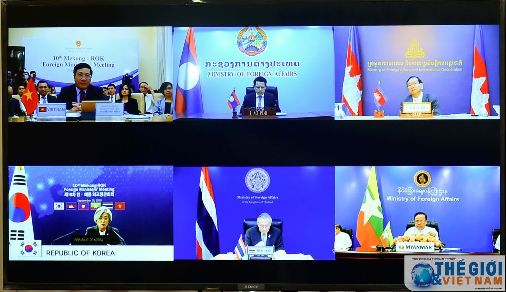 10th mekong rok foreign ministers meeting held online