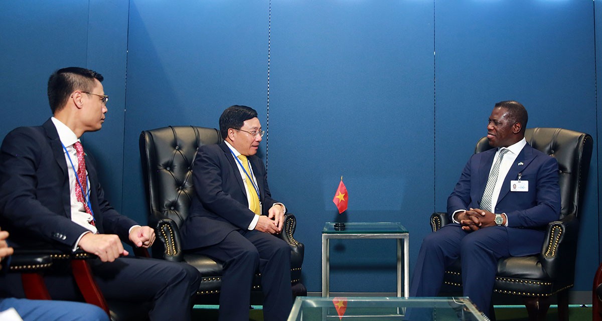 Deputy PM Pham Binh Minh meets FM Siera Leon