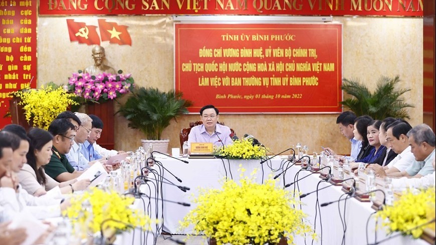 NA Chairman congratulates Binh Phuoc on achievements