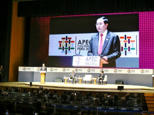 Toàn văn phát biểu của Chủ tịch nước tại phiên bế mạc CEO Summit APEC 2016