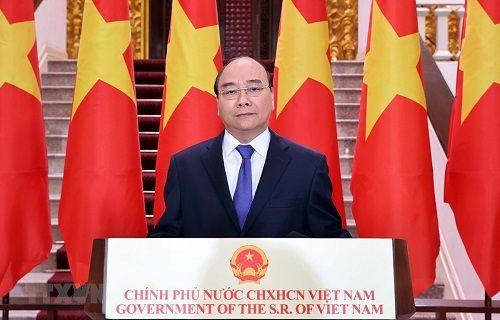 Thủ tướng Chính phủ Nguyễn Xuân Phúc phát biểu tại sự kiện. (Nguồn: VGP)