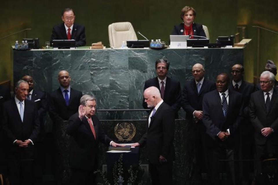 Ông António Guterres chính thức nhậm chức Tổng thư ký LHQ