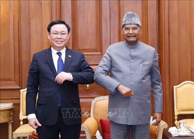 NA Chairman Vuong Dinh Hue meets Indian President