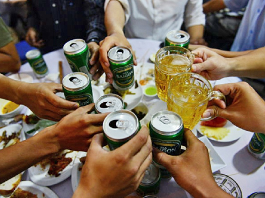Năm 2016, mỗi người Việt uống 41 lít bia