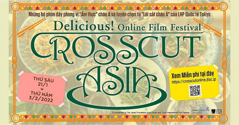 Khám phá ẩm thực châu Á qua Liên hoan phim trực tuyến CROSSCUT ASIA Delicious!