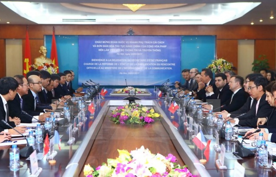 Pháp sẽ hỗ trợ Việt Nam xây dựng Chính phủ điện tử