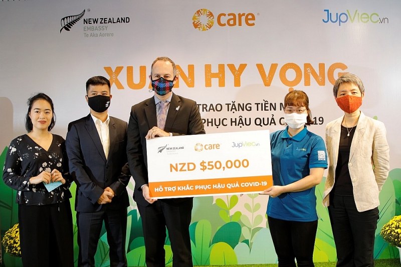 New Zealand Embassy and CARE provide financial support to female workers to bounce back better from COVID-19