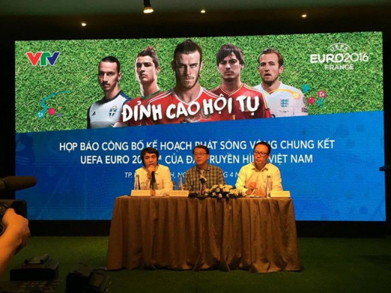 Vòng Chung kết EURO 2016 sẽ được VTV truyền hình trực tiếp