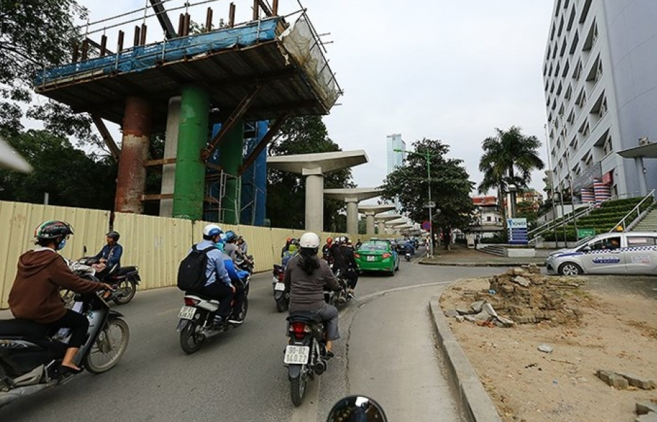 Hà Nội phân luồng nhiều tuyến đường phục vụ thi công đường sắt đô thị