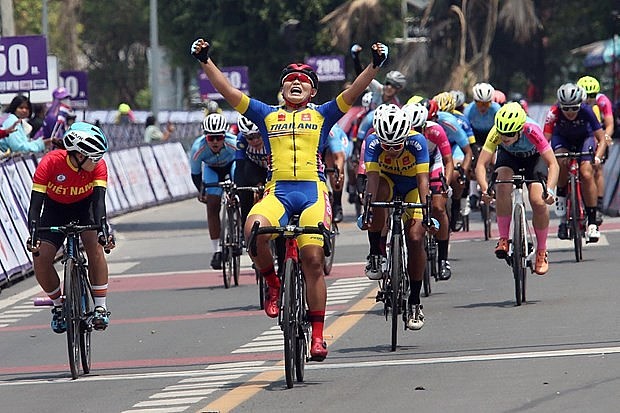 Cyclists compete at Tour of Thailand 2022
