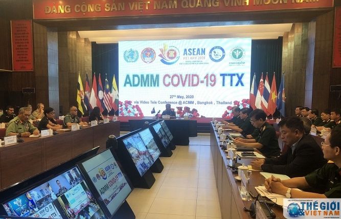 Quân y các nước ASEAN diễn tập phòng chống dịch Covid-19