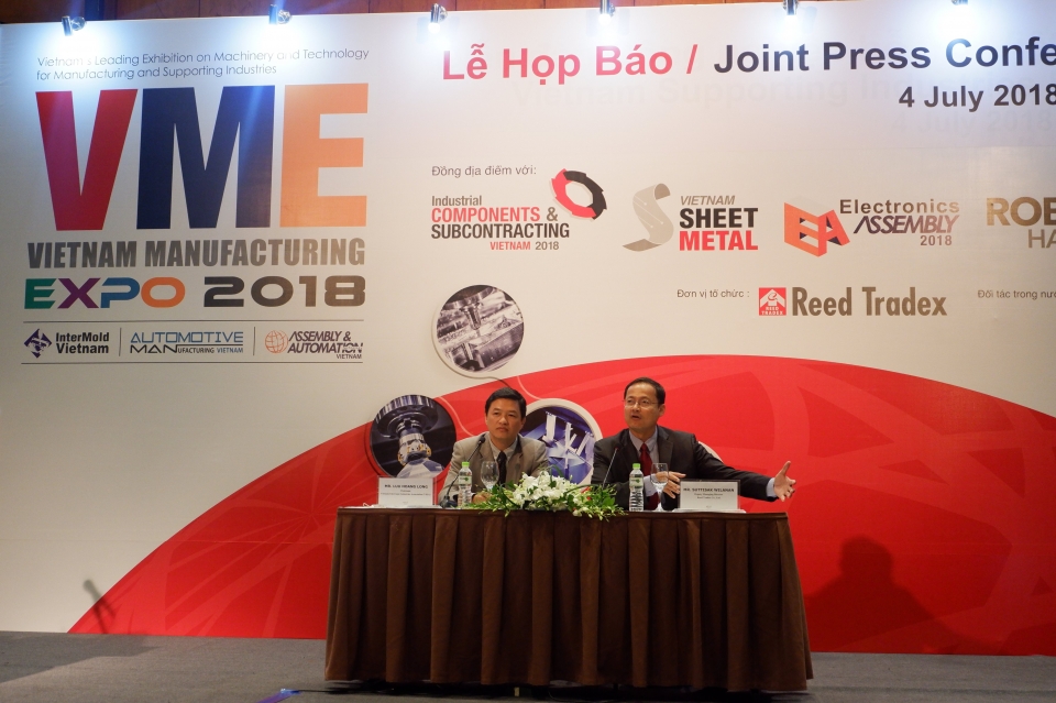 nhieu giai phap cong nghe moi tai vietnam manufacturing expo 2018