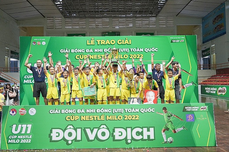 Sông Lam Nghệ An lên ngôi vô địch giải bóng đá Nhi đồng (U11) toàn quốc