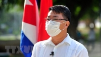 Thắm tình hữu nghị giữa Đại sứ quán Việt Nam và Lào nơi Tây Bán Cầu