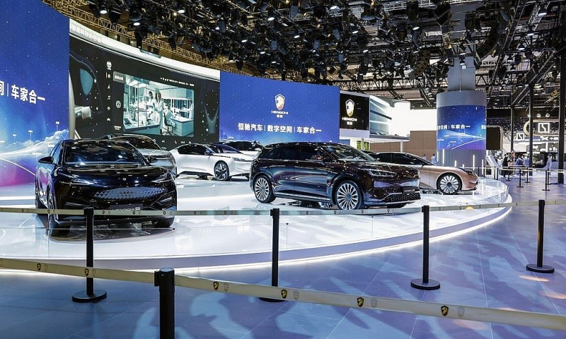 Gian trưng bày của Evergrande NEV tại China Auto Show 2021. 