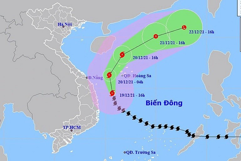 Kết hợp không khí lạnh, bão số 9 gây gió mạnh, mưa lớn trên đất liền