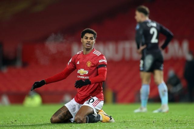 Rashford thất vọng sau pha dứt điểm không thành, cầu thủ người Anh thi đấu khá tệ trong trận đấu này