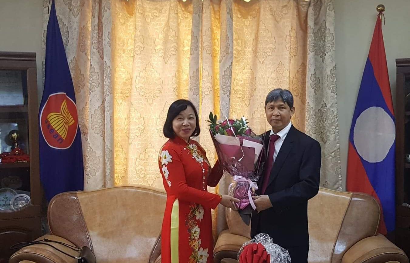 Đại sứ quán Việt Nam tại Mông Cổ chúc Tết cổ truyền Lào