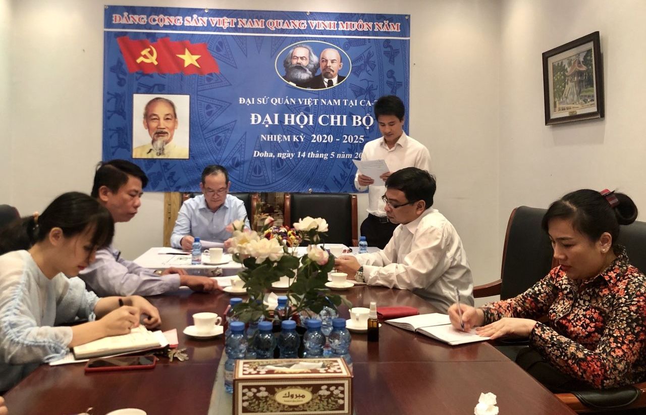 Đại sứ quán Việt Nam tại Qatar tổ chức Đại hội Chi bộ nhiệm kỳ 2020-2025