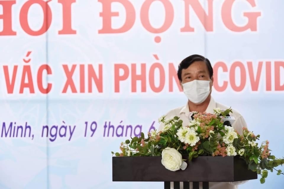 Phó Giám đốc Sở Y tế TPHCM Nguyễn Hữu Hưng phát biểu