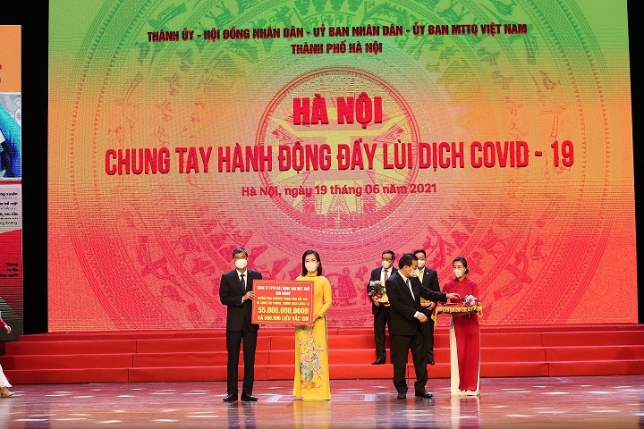 Tập đoàn Sun Group ủng hộ 55 tỷ đồng cho Quỹ vaccine Covid-19 của Thành phố Hà Nội