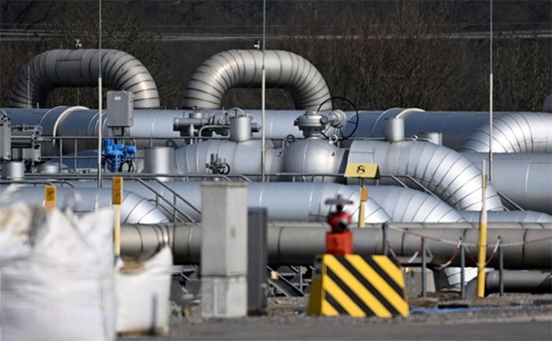 Đức đàm với với EU và Canada về các tuabin khí của Dòng chảy phương Bắc 1.Đường ống dẫn khí đốt tại một trạm truyền dẫn ở Werne, Đức.(Nguồn: AFP)
